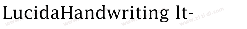 LucidaHandwriting lt字体转换